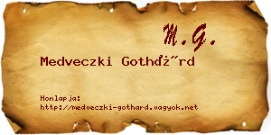 Medveczki Gothárd névjegykártya